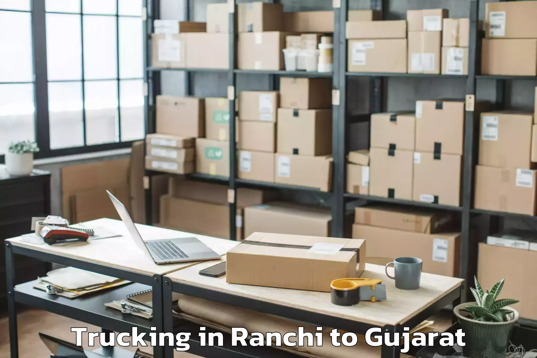 Professional Ranchi to Olpad Trucking